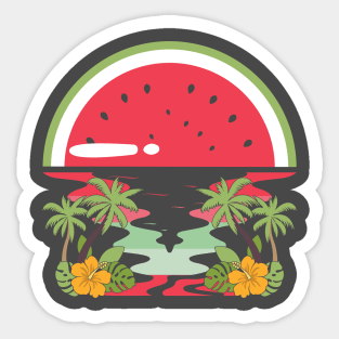 watermelon watermelon lover fruit summer fruit lover melon funny cute watermelons summer fruit watermelon day Sticker